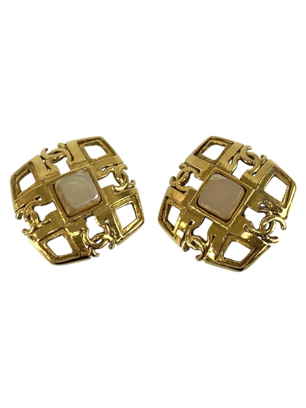 Chanel Cc Logo Clip-On Earrings Metal #351496C67B